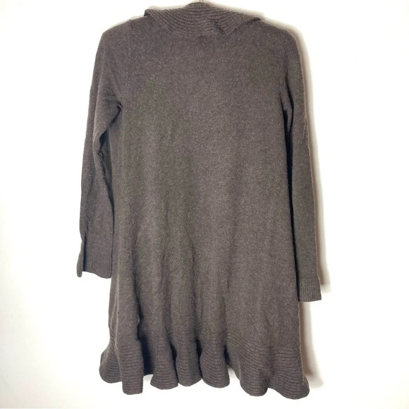 C by Bloomingdale’s Wool Cashmere Cardigan Ruffled XS - Picture 4 of 6